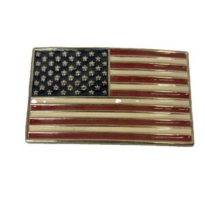 American‎ Flag Men's Belt Buckle Bronze Fashion